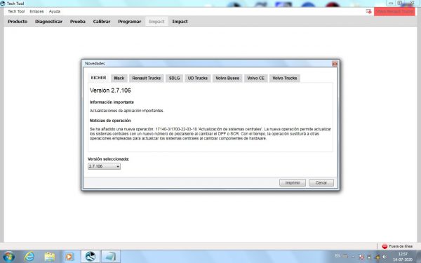 Scanner Avanzado Vocom TechTool para Volvo-Mack-Renault - Imagen 10