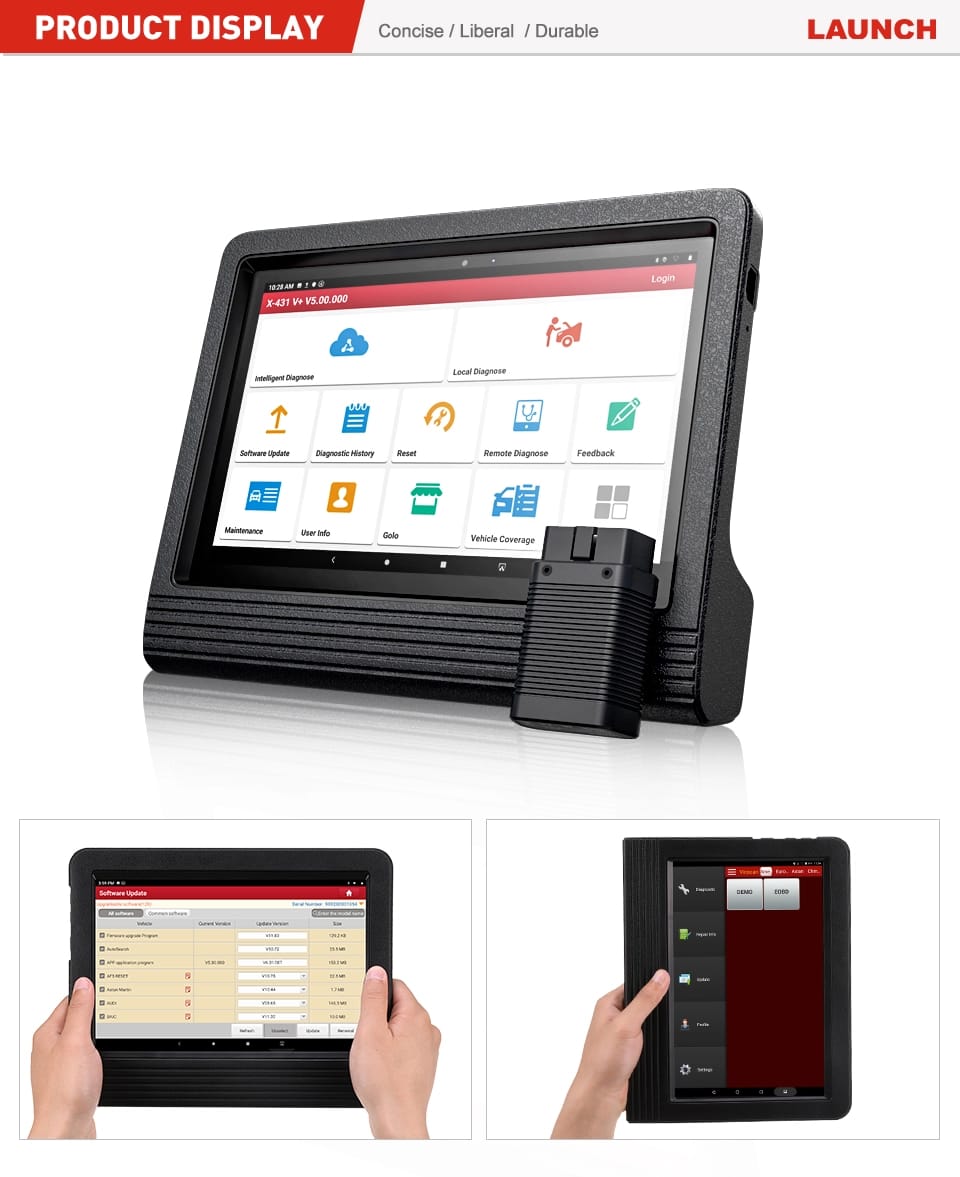 Scanner Launch X431 HD III Camiones & Autos, 12 Y 24 Volt Tienda del