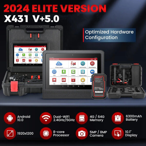 Scanner multimarca LAUNCH X431 V 5.0 OBD2 2023