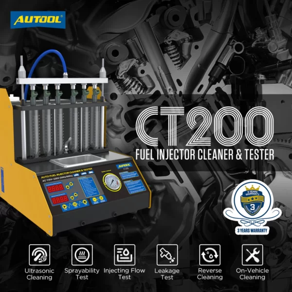 Tester Probador de Inyectores y Limpiador Ultrasonidos Autool - Imagen 3