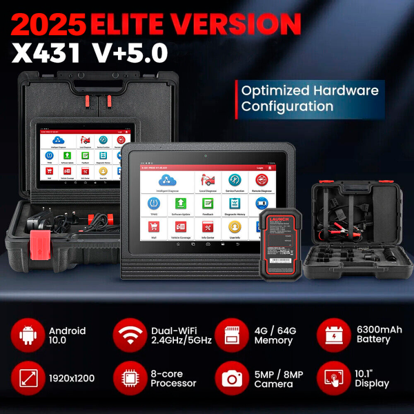 Scanner multimarca LAUNCH X431 V 5.0 OBD2 2025 - Imagen 3