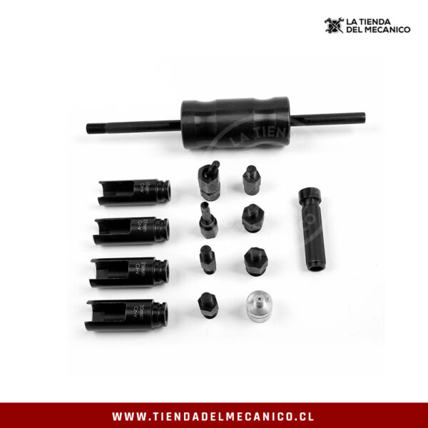 Extractor de Inyector Diesel Common Rail con Martillo 14Pcs - Imagen 2