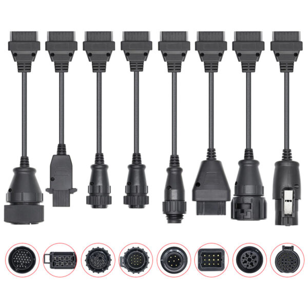 Kit 8 Cables De Conexión Para Camiones A Obd2 Delphi o Launch - Imagen 2