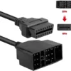Cable Conector Toyota Obd1 22 Pin A 16 Pin Obd2