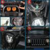 Focos LED V Aro 7″ H4 para Chevrolet, Ford, Jeep, Vw, Toyota, etc - Imagen 6