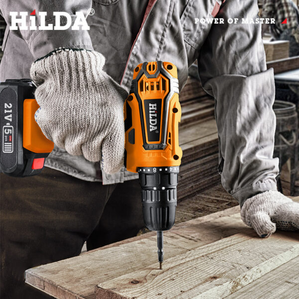 Kit Taladro Destornillador Inalámbrico 21V + Batería y Herramientas Complementarias - Imagen 3
