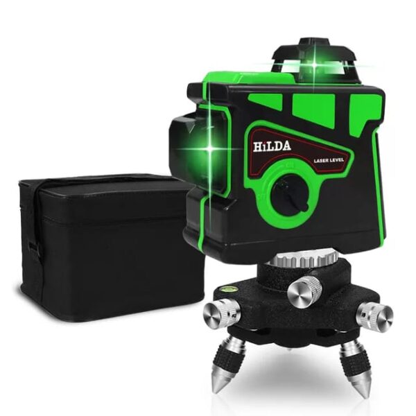 Nivel Laser Verde 360° 12 Líneas Vertical Y Horizontal 3d