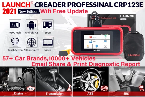 Scanner X431 CRP123E para motor, ABS, Airbag, SRS, AT, lector de código. - Imagen 13