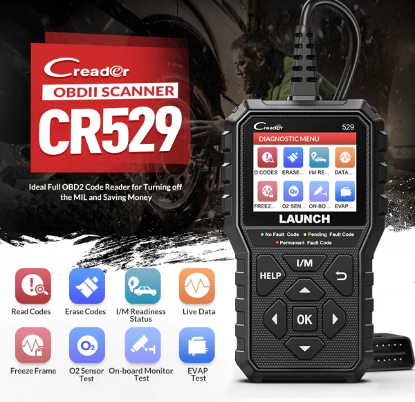 Scanner 529 CR529 OBD2 Engine Check