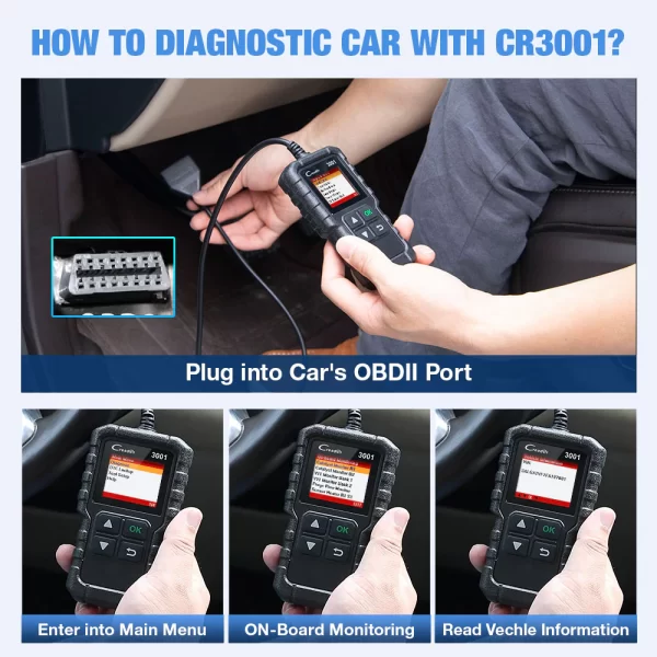 Scanner Launch CR3001 para Automóvil OBD II Multimarcas - Imagen 5