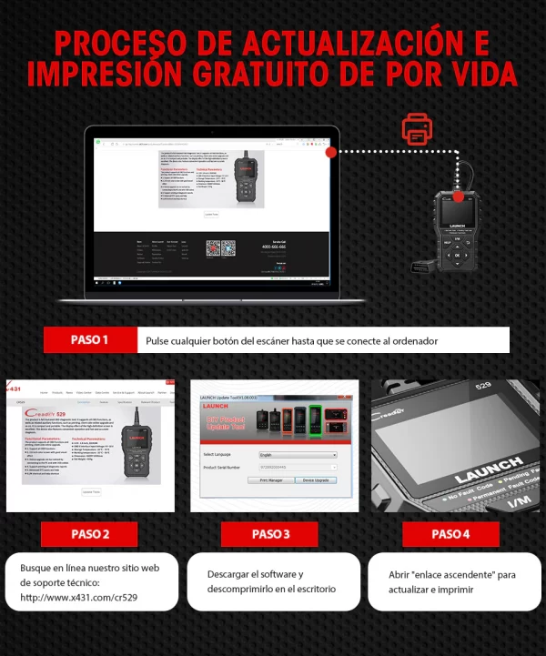 Scanner 529 CR529 OBD2 Engine Check - Imagen 3