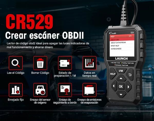 Scanner 529 CR529 OBD2 Engine Check - Imagen 5