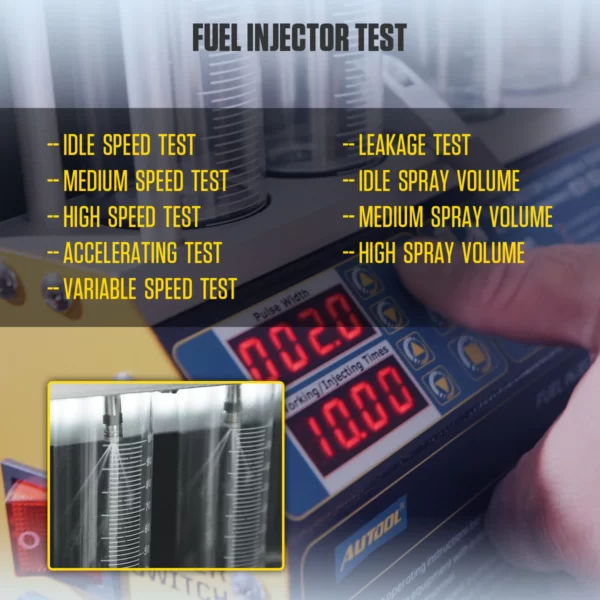 Tester Probador de Inyectores y Limpiador Ultrasonidos Autool (4 cilindros) CT160 - Imagen 9
