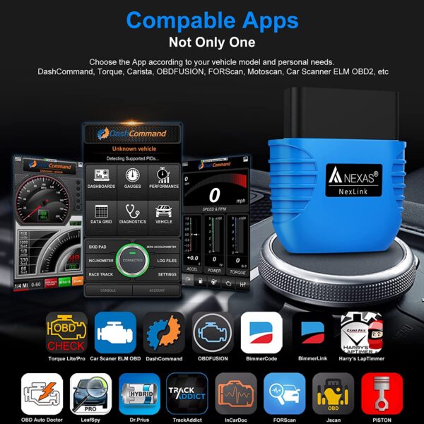 Scanner Motos Autos Bluetooth Obd 2 Lector Códigos Nexas - Imagen 3