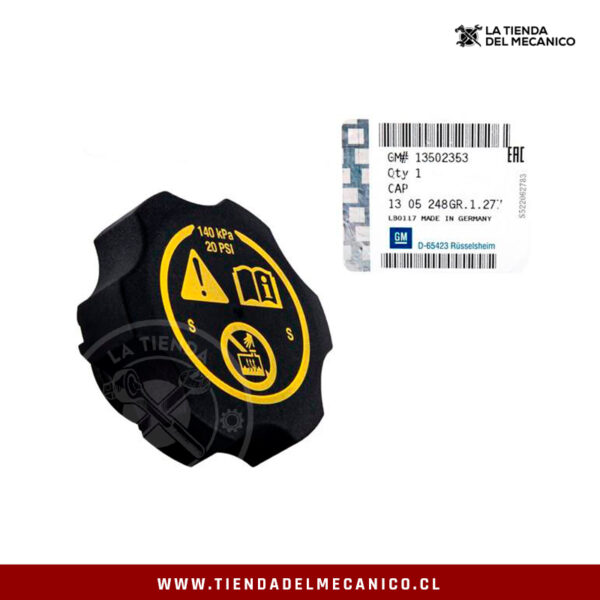 Tapa Deposito Refrigerante Chevrolet Cruze Original 13502353