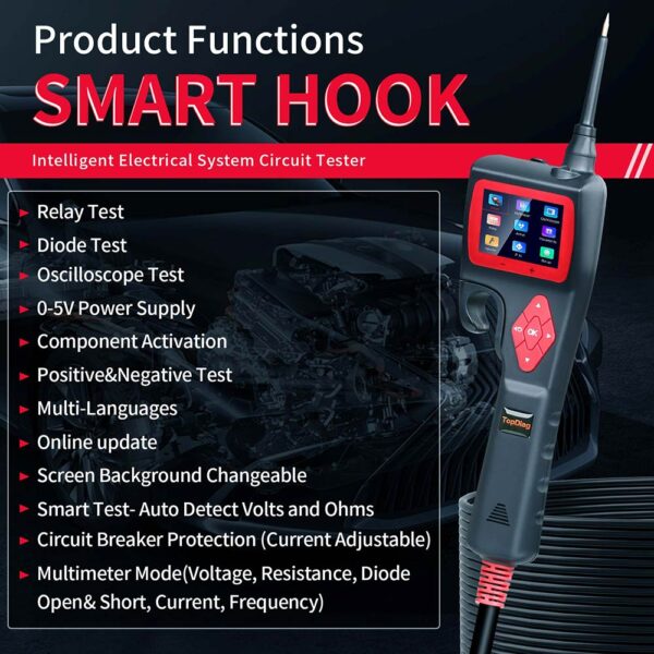 Punta lógica digital Jdiag P200 Smart Hook - Imagen 7