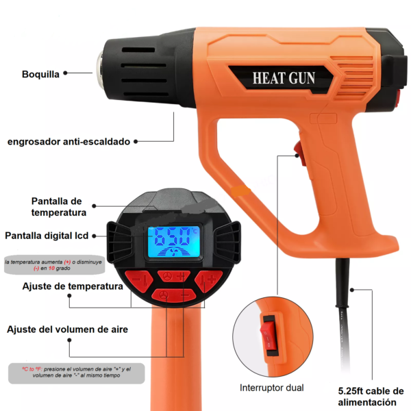 pistola de calor