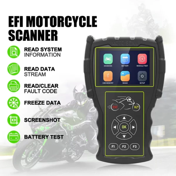 Scanner Motos JDIAG M100 Pro FULL  10-15V - Imagen 6