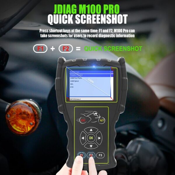Scanner Motos JDIAG M100 Pro 10-15V - Imagen 8