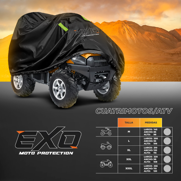 Carpa Cobertor Moto Atv Cuatrimoto Cubierta Exo Protection - Imagen 3