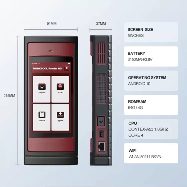 Scanner Thinkcar THINKTOOL Reader HD Camiones - Imagen 4