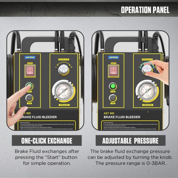 Purgador Cambiador De Aceite De Freno Automotriz universal Autool AST605 - Imagen 6