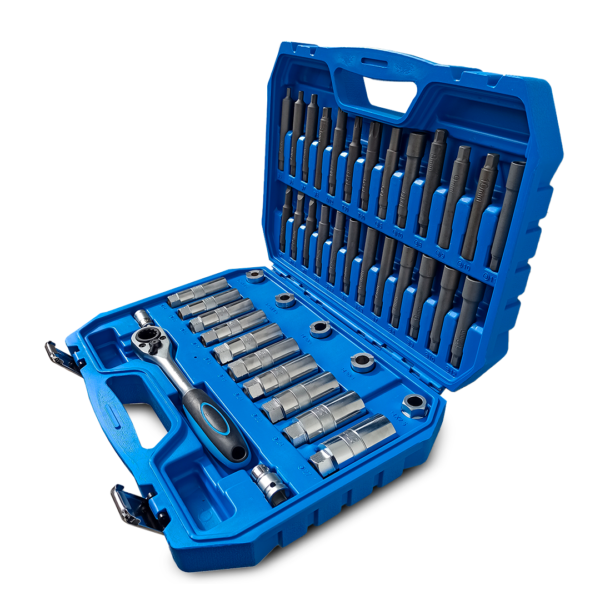 Kit caja de dados tuercas torque para amortiguadores 14-27mm 43 Pcs - Imagen 2