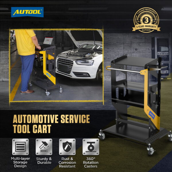 Carro de Almacenamiento 3 Niveles MMT553 Autool - Imagen 6