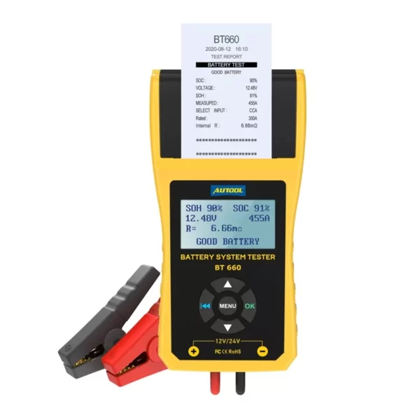 Probador carga de batería con impresora BT660 AUTOOL