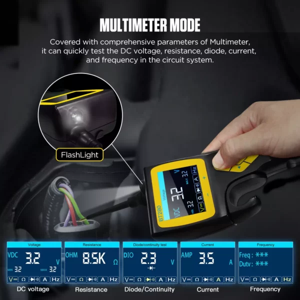 Probador de circuito eléctrico BT280 Punta lógica - Imagen 13