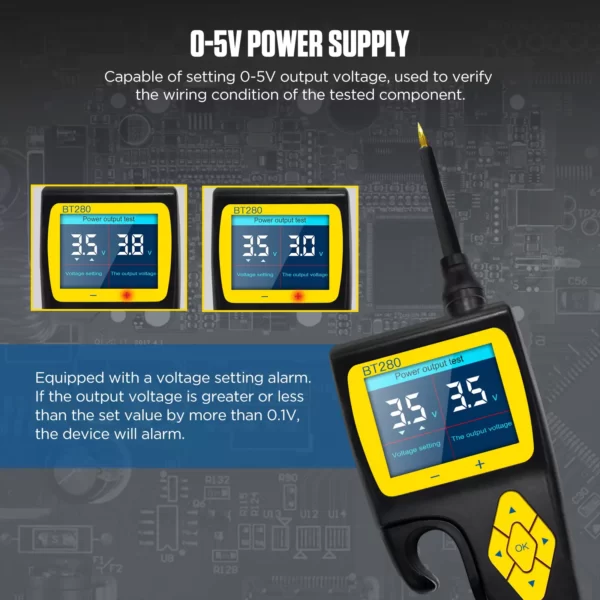 Probador de circuito eléctrico BT280 Punta lógica - Imagen 12