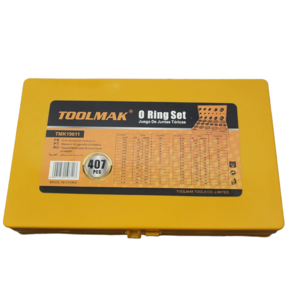 Juego Orrines O-ring Universales 407 Piezas TMK19611 TOOLMAK - Imagen 2
