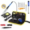 Kit Eléctrico Cautín 220v 60w Regulable 5 Puntas 16 Pcs