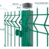 Pack 50 Mallas Urbana PVC Para Cerco 3D de 4,50mm espesor alambre x 2,50m ancho x 1,83m Alto Verde - Imagen 2