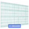 Pack 25 Mallas Urbana PVC Para Cerco 3D de 4,50mm espesor alambre x 2,50m ancho x 1,83m Alto Verde