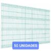 Pack 50 Mallas Urbana PVC Para Cerco 3D de 4,50mm espesor alambre x 2,50m ancho x 1,83m Alto Verde