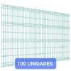 Pack 100 Mallas Urbana PVC Para Cerco 3D de 4,50mm espesor alambre x 2,50m ancho x 1,83m Alto Verde
