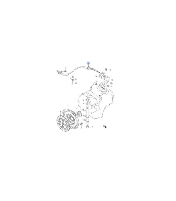 Piola Cable Embrague para Suzuki Baleno 1.6 - Imagen 2