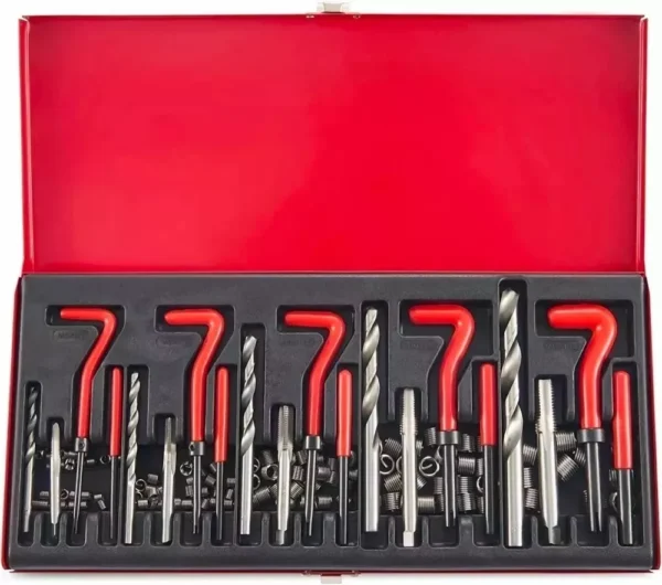 Kit 131 Insertos Helicoil Reparación Hilos Dañados