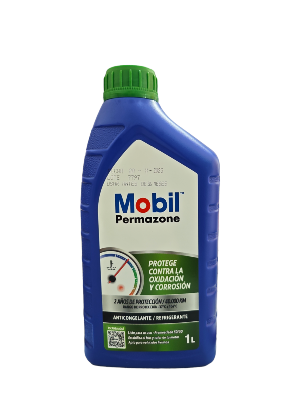 Refrigerante y Anticongelante Mobil Permazone 1L 50/50