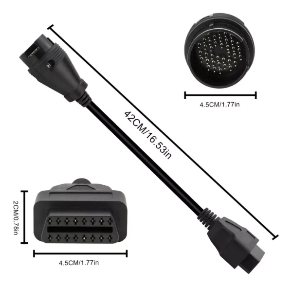 Conector Adaptador para Mercedes Benz 38 a 16 Pines OBD2