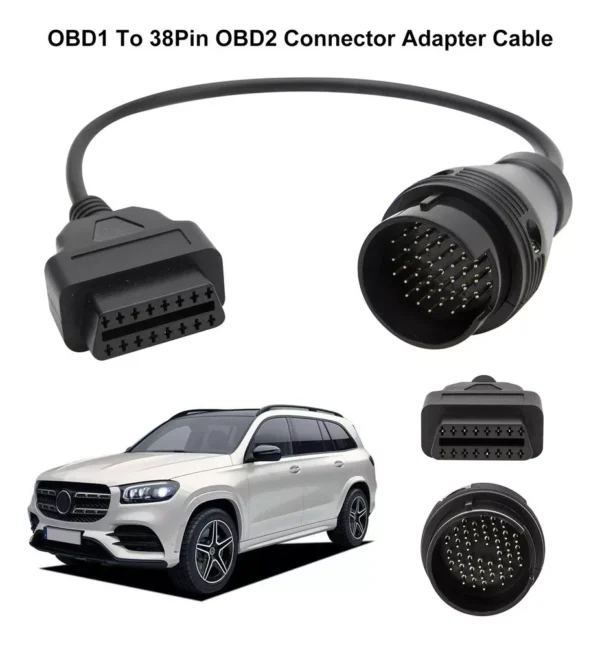 Conector Adaptador para Mercedes Benz 38 a 16 Pines OBD2