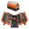 Caja Metálica Portátil Plegable + 85 Pcs Herramientas Profesionales