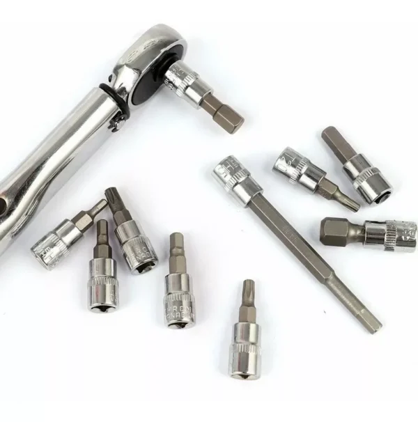 Llave De Torque Torquimetro 1/4 Pulgada 5 A 25mm -11 Piezas