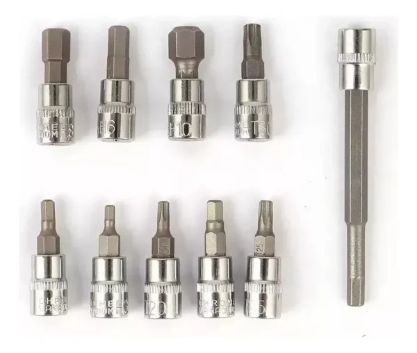 Llave De Torque Torquimetro 1/4 Pulgada 5 A 25mm -11 Piezas
