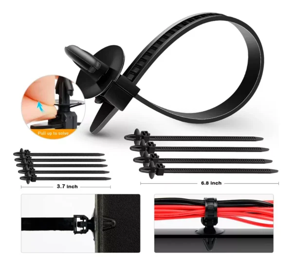 Kit 725 Clip Broche Retención Plástico Auto Lata Tapabarro
