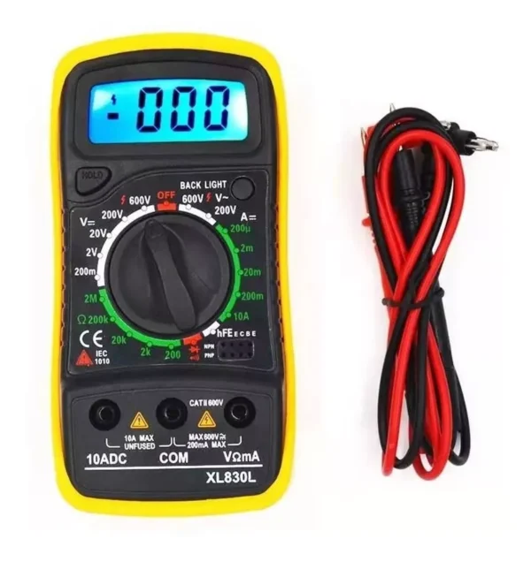 Multimetro Digital Pantalla LCD XL-830L