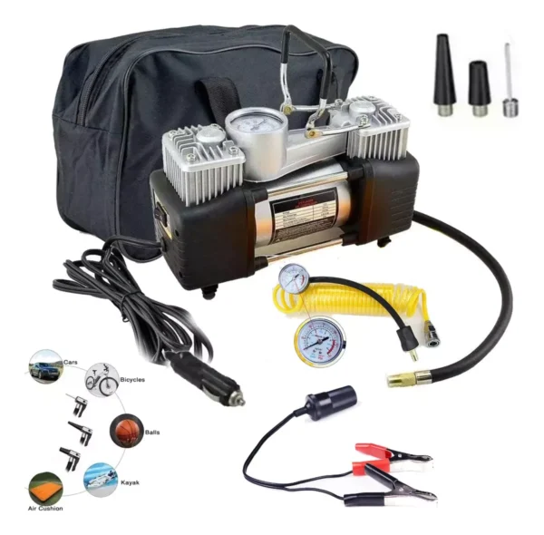 Compresor De Aire Dc 12v Inflador De Neumáticos Multifunción