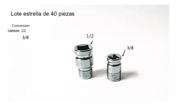 Set Juego de Puntas Corto Largo Torx Allen 40 Piezas