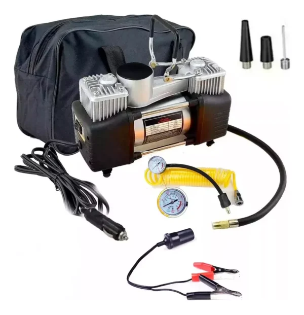 Compresor De Aire Dc 12v Inflador De Neumáticos Multifunción